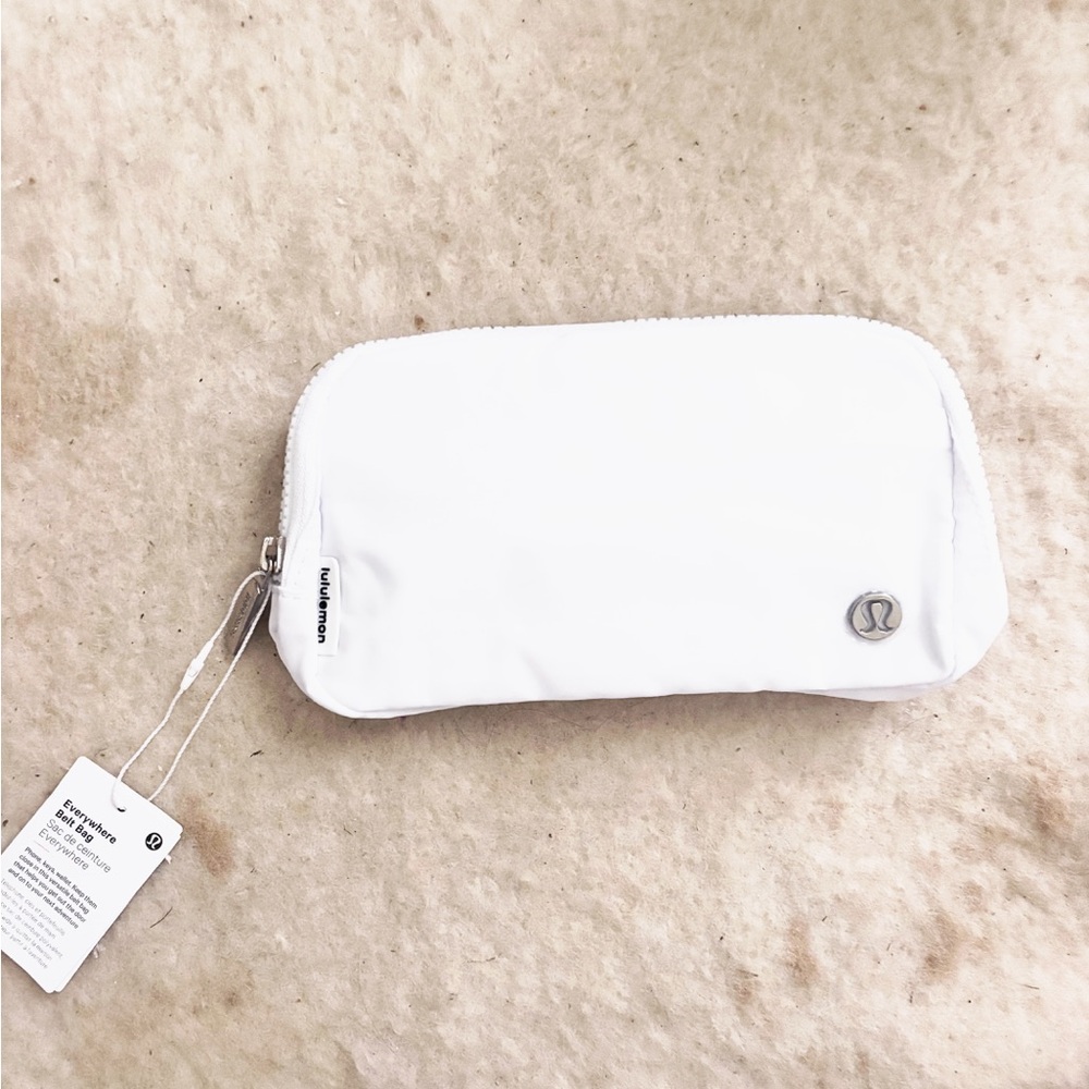 Lululemon Athletica White Zip Pouch